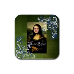 momma coaster - Rubber Coaster (Square)