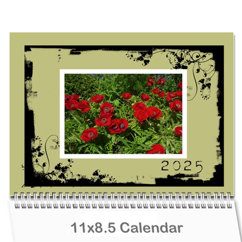 Khaki Grunge Calender 2025 By Catvinnat Cover