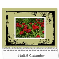 Khaki Grunge Calender 2025 - Wall Calendar 11  x 8.5  (12-Months)
