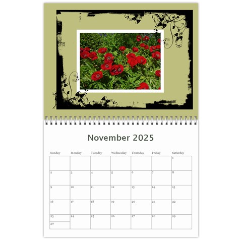 Khaki Grunge Calender 2025 By Catvinnat Nov 2025