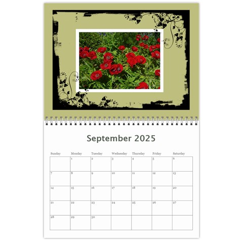 Khaki Grunge Calender 2025 By Catvinnat Sep 2025