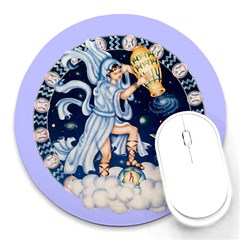 Aquarius Mousepad - Round Mousepad