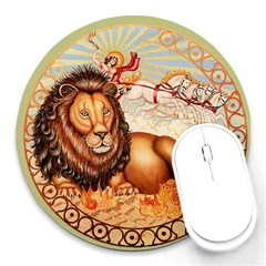 Leo Zodiac Mousepad - Round Mousepad