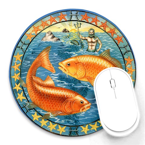 Pisces Zodiac Mousepad By Enkay Front