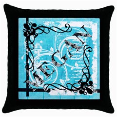 Megan Pillow - Throw Pillow Case (Black)