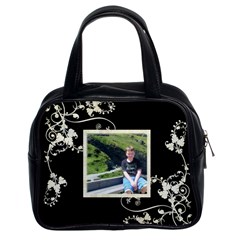 Creme Swirls Handbag - Classic Handbag (Two Sides) Creme Swirls Handbag - Classic Handbag (Two Sides)