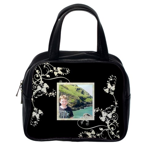 Creme Swirls Handbag By Catvinnat Back