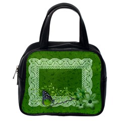 Handbag Template- Green Butterfly - Classic Handbag (One Side)