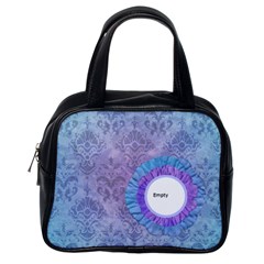 Blue Purple Flower Handbag - Classic Handbag (One Side) Blue Purple Flower Handbag - Classic Handbag (One Side)