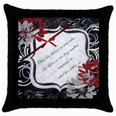 Inspirational Pillow - Throw Pillow Case (Black)