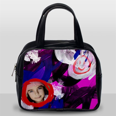 Handbag Painted Pink By Jorge Front