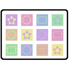 Baby Crazy Quilt XL - One Side Fleece Blanket (Large)