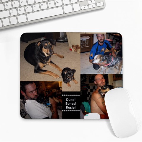 Dogs Mousepad By Kim Young 9.25 x7.75  Mousepad - 1