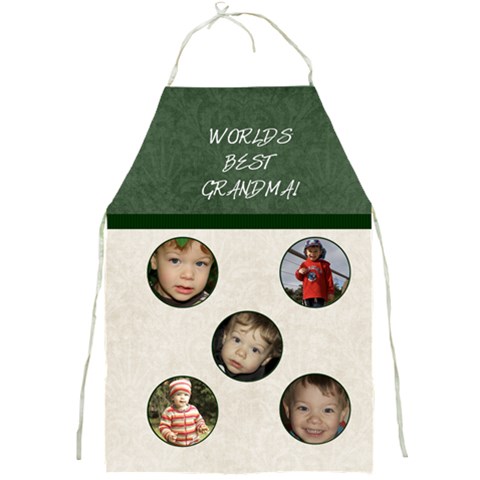 World s Best Grandma Apron Front