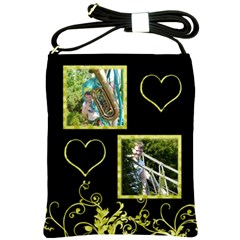 Key Lime Sling Bag on Black - Shoulder Sling Bag Key Lime Sling Bag on Black - Shoulder Sling Bag