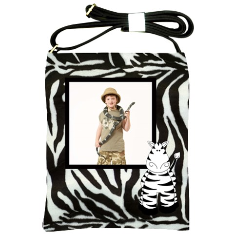 Zebra Sling Bag By Catvinnat Front