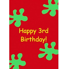Fun & Bright Birthday Card - 1 - Greeting Card 5  x 7 