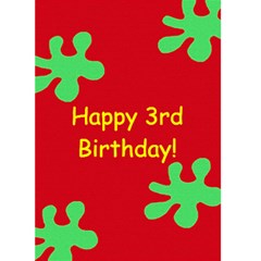 Fun & Bright Birthday Card - 1 - Greeting Card 5  x 7 