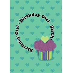 Birthday Girl 5x7 Greeting Card - Greeting Card 5  x 7 