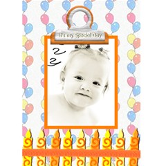 birthday card template - Greeting Card 5  x 7 