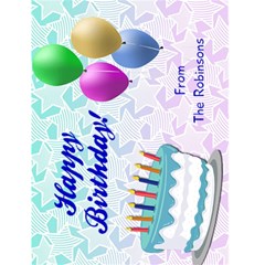 Happy Birthday Personalized Cards - Greeting Card 4.5 x 6 Happy Birthday Personalized Cards - Greeting Card 4.5 x 6