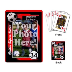 Custom Soccer Trading Cards, Photo Playing Cards - Playing Cards Single Design (Rectangle)