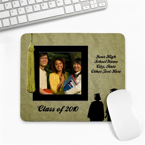 Graduation Photo Mousepad, One Photo By Angela Front