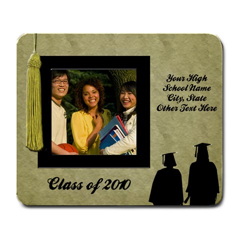 Graduation Photo Mousepad, One Photo By Angela Front