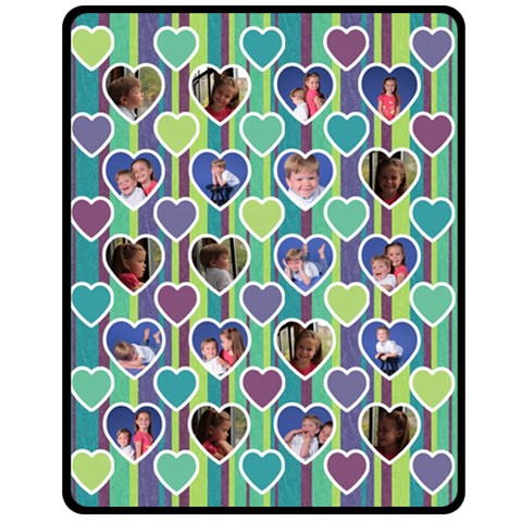 Stripes & Sweethearts Blanket 60 x50  Blanket Front