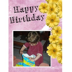 Jorge Birthday Flower Greetin Card - Greeting Card 4.5  x 6 