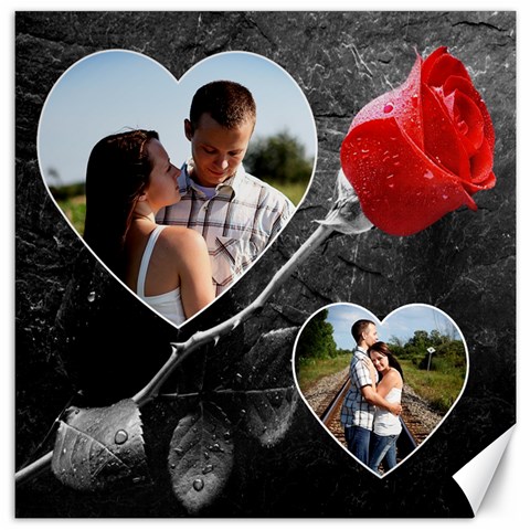 12x12 Love Canvas By Lil 11.4 x11.56  Canvas - 1
