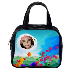 Painted Handbag - Classic Handbag (One Side) Painted Handbag - Classic Handbag (One Side)