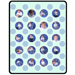 Little Boy Polka Dot Blanket - Medium - Fleece Blanket (Medium)