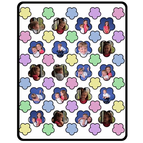 Flower Babies 60 x50  Blanket Front