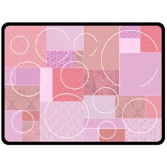 Baby Girl Patchwork Quilt - Fleece Blanket (Large)