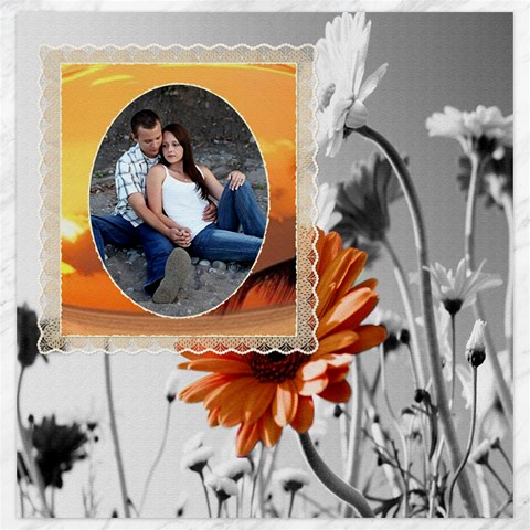 Flower Canvas 20x20 By Lil 19 x19.27  Canvas - 1