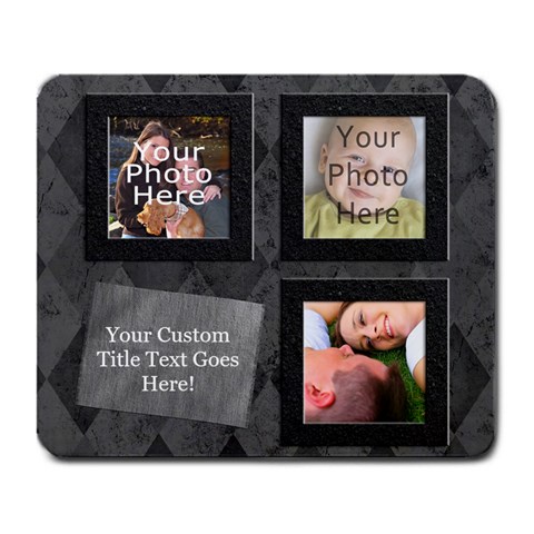 Classic Black Photo Mousepad By Angela Front