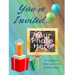 Photo Birthday Party Invitations - Greeting Card 4.5 x 6 Photo Birthday Party Invitations - Greeting Card 4.5 x 6