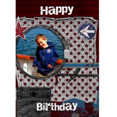 Boys birthday card - Greeting Card 5  x 7 