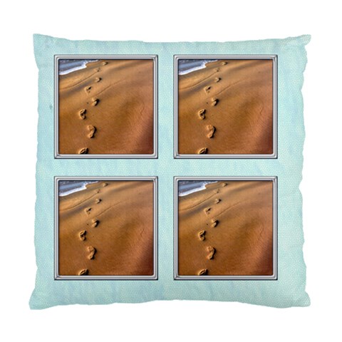 Footprints In The Sand 2 Sided Cushion By Catvinnat Back