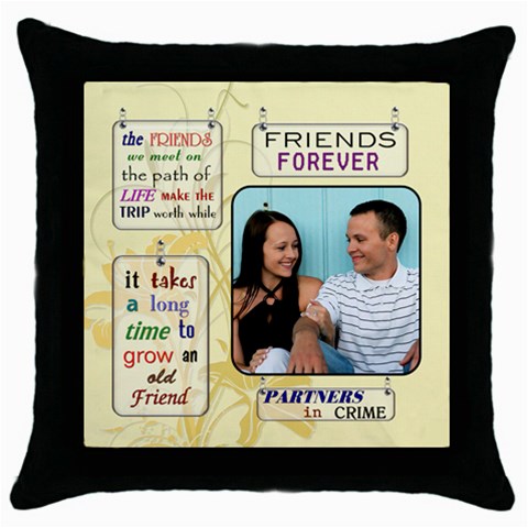 Friends Pillow By Lil Front