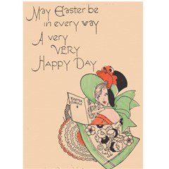 Vintage Art Deco Easter Card - Greeting Card 5  x 7 