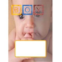 Baby Boy - Greeting Card 5 x 7 Baby Boy - Greeting Card 5 x 7