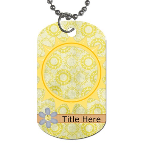 Rise & Shine Dog Tag Front