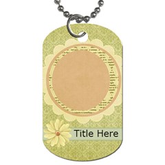 Rise & Shine Dog Tag-flower - Dog Tag (One Side)