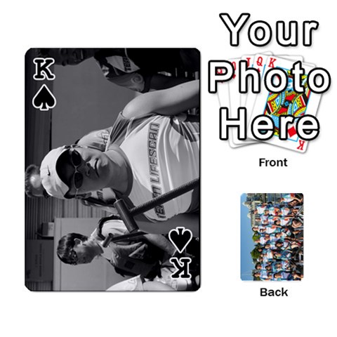 King 2010 Team Lifescan Playing Cards By John Ng Front - SpadeK