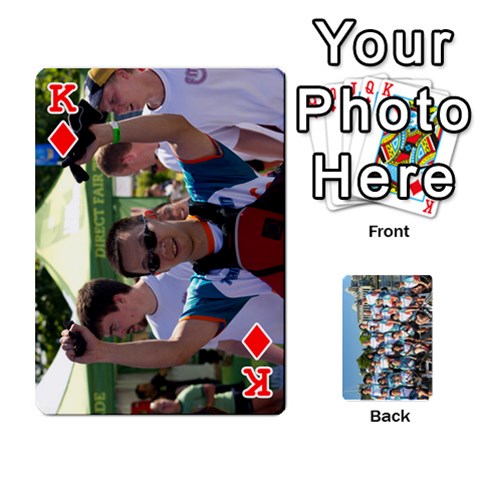 King 2010 Team Lifescan Playing Cards By John Ng Front - DiamondK