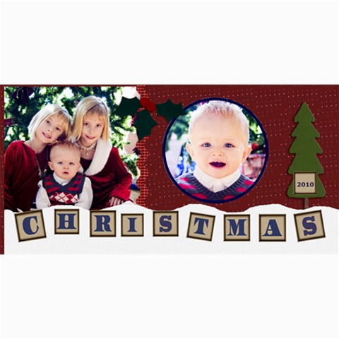 Christmas Card 2010 Template By Danielle Christiansen 8 x4  Photo Card - 4
