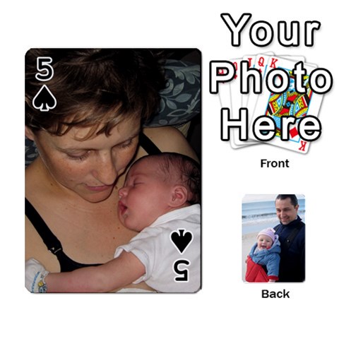 Cards By Catherine Front - Spade5