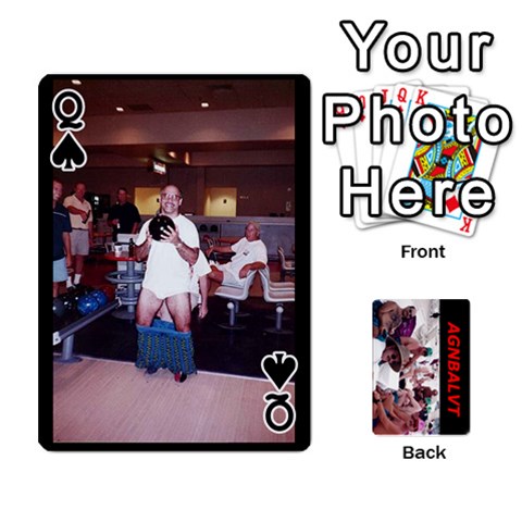 Queen Vegas Cards By Carol Petrich Front - SpadeQ